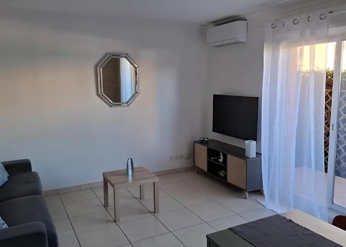 Grand Front De Climatise-piscine-parking- Juan Les Pins Daire *